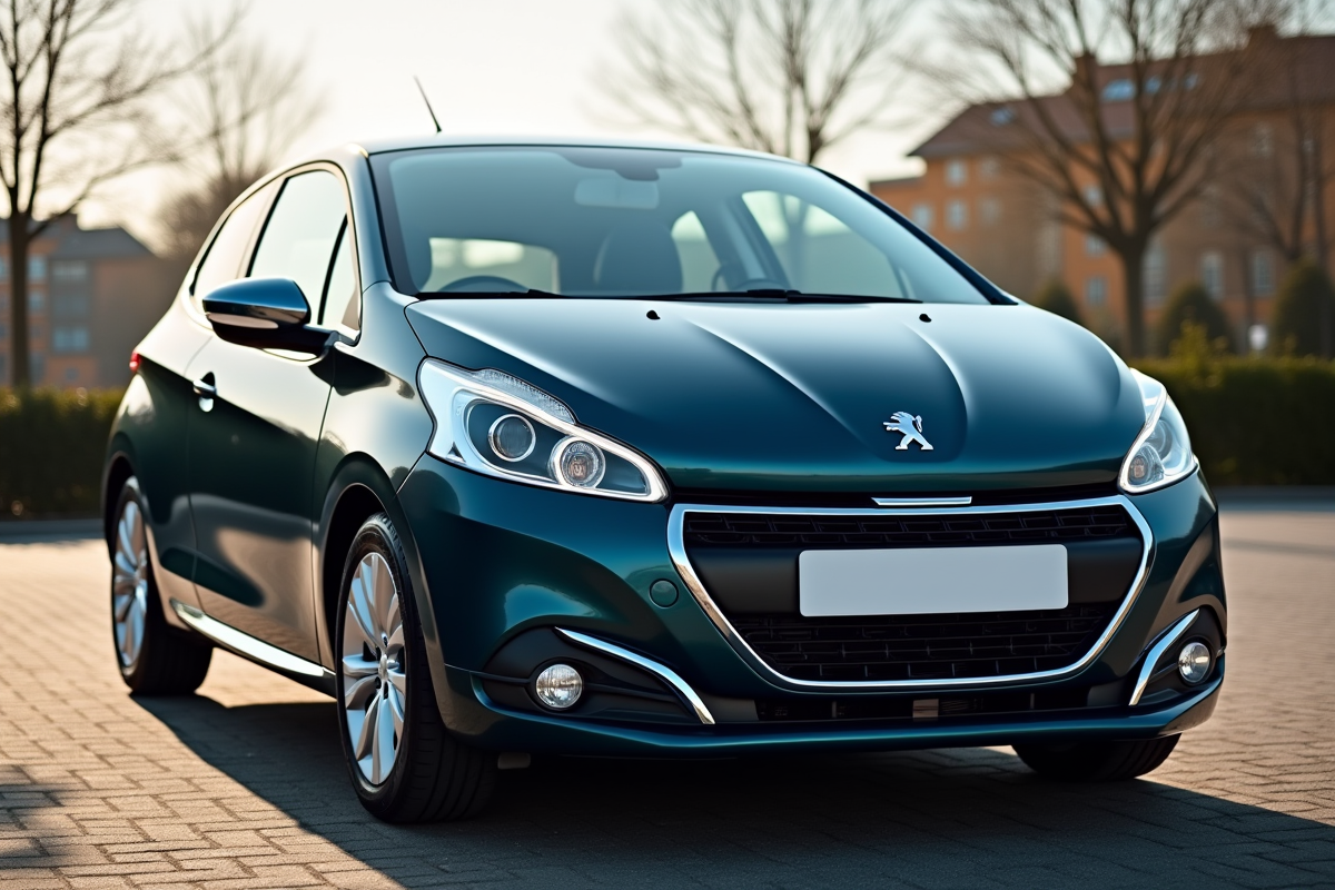 Voiture Peugeot 208 d'occasion vue extérieure en journée